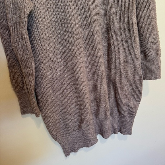 Aerie Cozyup Funnel Neck Taupe Sweater Dress size Small - Picture 4 of 10
